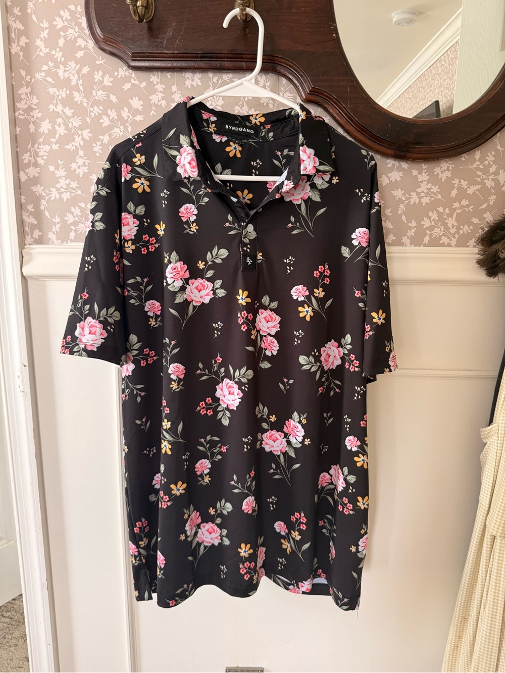 Byrdgang floral golf shirt